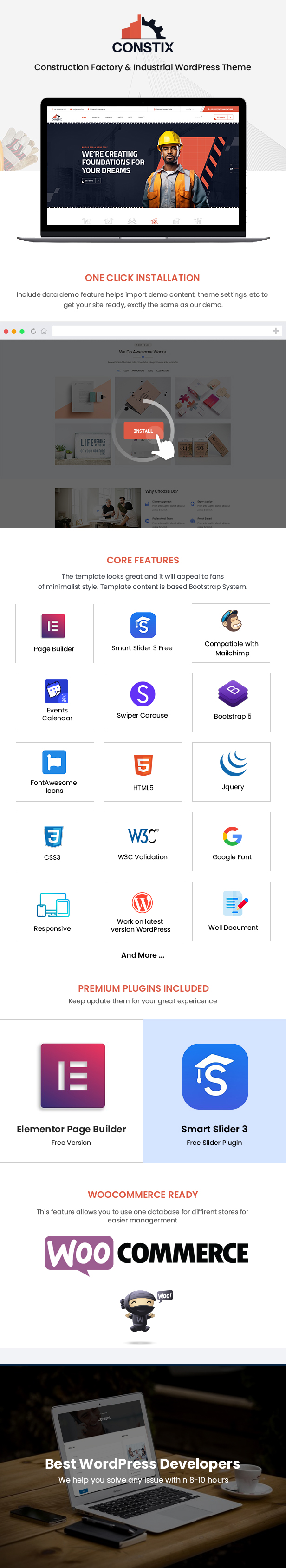 Constix - Construction Factory & Industrial WordPress Theme